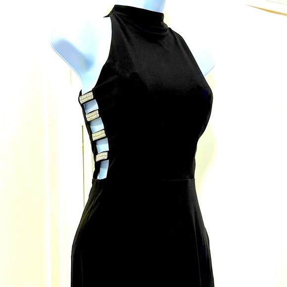 Beautiful Long Black Evening Dress Size3 Juniors NWT NEW - Picture 1 of 10